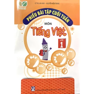 Sách - Phiếu bài tập cuối tuần Tiếng Việt lớp 1 (HB)