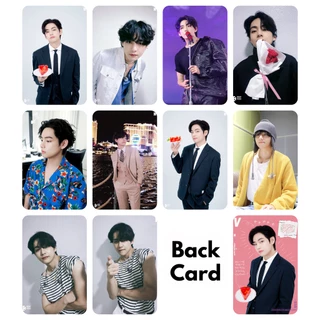 Set 10 card giấy bo góc in 2 mặt ảnh thành viên BTS - V BDAY 2022