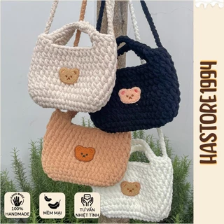 [SẴN] Túi đeo chéo Túi xách Túi len handmade cute size trung 25x17cm Crochet bag