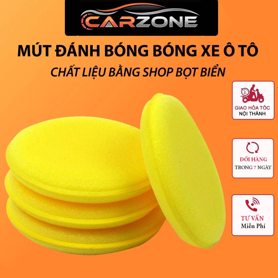 Mút Xốp Bọt Biển Đánh Bóng Xe Ô Tô Tiện Dụng - 1 Miếng