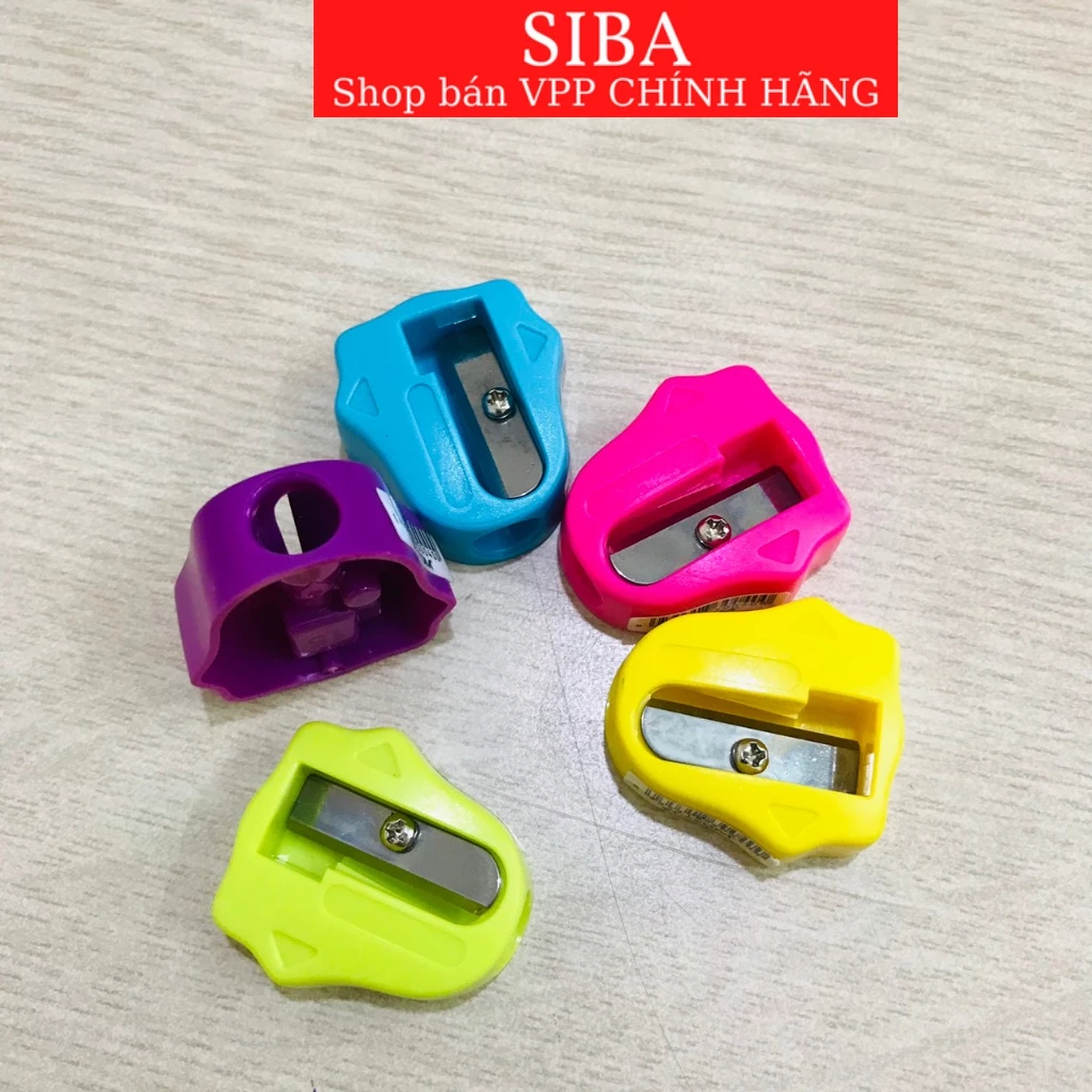 Gọt bút chì 1 lỗ, chuốt chì nhiều màu Stacom PS109