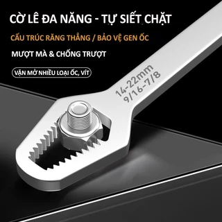 Bộ cờ lê 2 đầu đa năng - Cờ lê, mỏ lết vặn mở nhiều cỡ ốc vít, bu lông lục giác