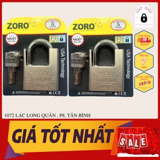 [Chính Hãng] Ổ Khóa Cửa ZORO 5P Kim Loại Tốt Sáng Bóng Thiết Kế Chống Cắt, Khóa Chống Trộm Bảo Hành 12 Tháng Lỗi Đổi Mới