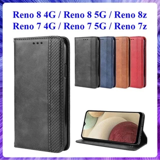 Bao da Oppo Reno 8, Reno 8 5G, Reno 8z, Reno 7, Reno 7 5G, Reno 7z dạng ví cao cấp nắp gập, ngăn đựng thẻ tiền tiện lợi