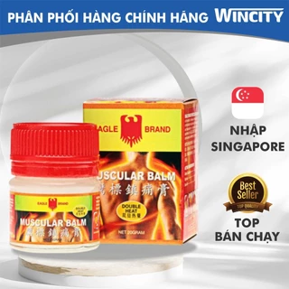 Dầu cù là xoa bóp đỏ Muscular Balm Eagle Brand 20g (Chính hãng Singapore - có xuất HD)