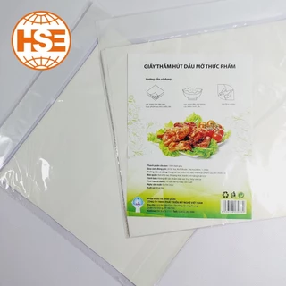 Giấy thấm dầu mỡ Mỹ Nghệ Việt Nam ( Xấp 40 tờ Kích thước 24 x 24cm) 100% bột giấy an toàn vệ sinh - HS Shop Sài Gòn