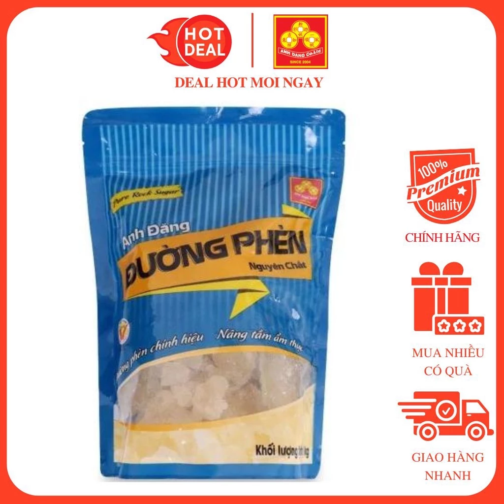 Đường Phèn Nguyên Chất Anh Đăng Túi 1Kg - Chính Hãng