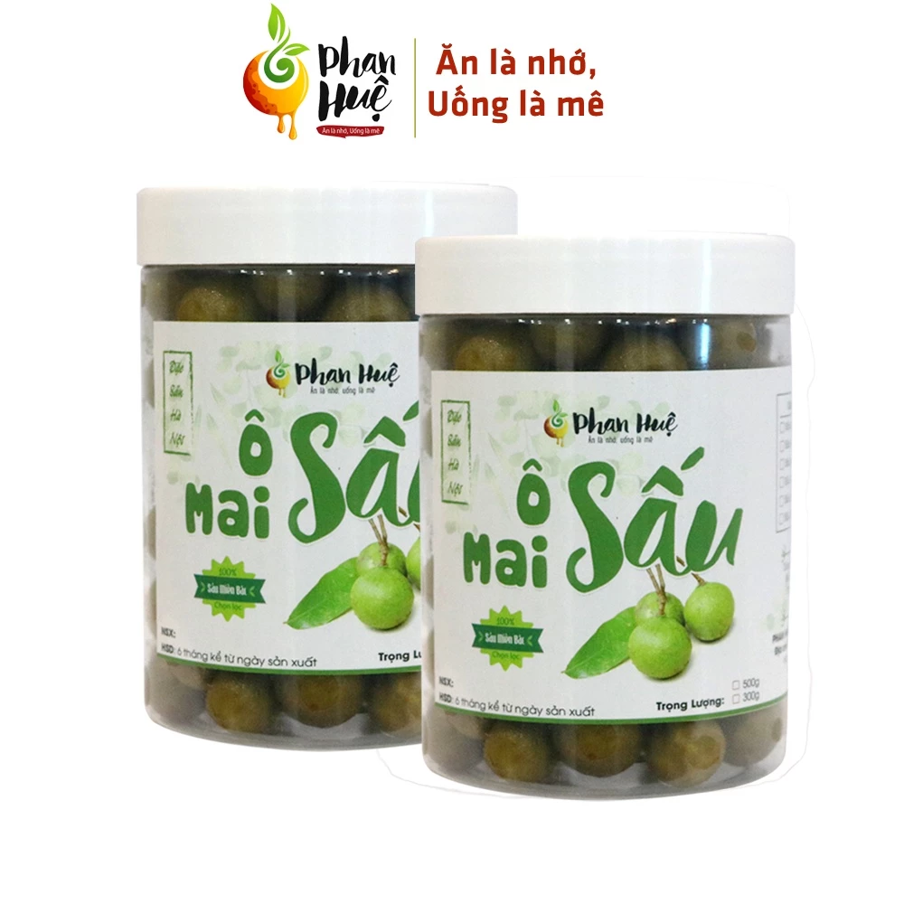 Ô mai xí muội sấu bao tử giòn chua ngọt cay Phan Huệ 1kg giảm ho rát họng đặc sản Hà Nội