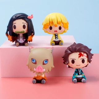 [ Vũ Trí Ba ] Mô hình chibi nhân vật Kimetsu no Yaiba tanjiro nezuko inosuke Thanh Gươm Diệt Quỷ