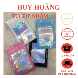 Túi Zip đựng keo nối mi_Túi Zip đủ màu tiện lợi_Kích Thước 8cmx12.5cm_Dụng cụ nối mi_Huy Hoàng Mi