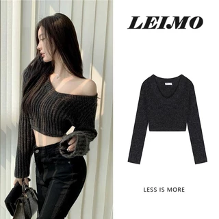 Áo croptop Dệt Kim Thiết Kế Mới Thời Trang Mùa Thu Đông Dành Cho Nữ