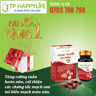 Hoạt Huyết An Não TP - Hỗ trợ tuần hoàn máu não, giảm nguy cơ tai biến, tăng cường trí nhớ (Hộp 30 viên nang cứng)