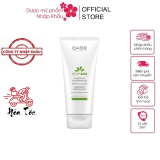 HÀNG NHẬP KHẨU - Sữa rửa mặt Babe Stop AKN Purifying Cleansing Gel dịu nhẹ giảm dầu nhờn thông thoáng lỗ chân lông 200ml