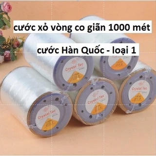 Cước co giãn Hàn Quốc [ Loại 1 ] 1000m / cuộn size 0.6mm , 0.8mm , 1.0mm [ Cước xỏ vòng tay co giãn ]