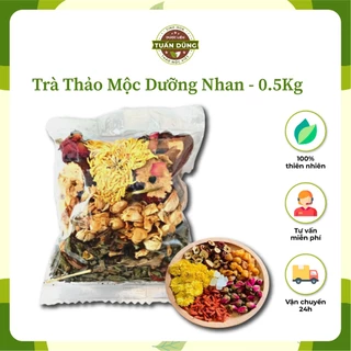 Trà Thảo Mộc Dưỡng Nhan 0.5kg Hỗ Trợ Bổ Thận, Mát Gan, Điều Hòa Huyết Áp - Dược Liệu Tuấn Dũng