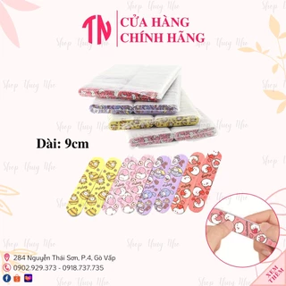 [1 CÂY] Dũa móng tay mini 9cm hoạ tiết hoạt hình màu sắc dễ thương hỗ trợ làm Nail Box dụng cụ làm móng tay nail