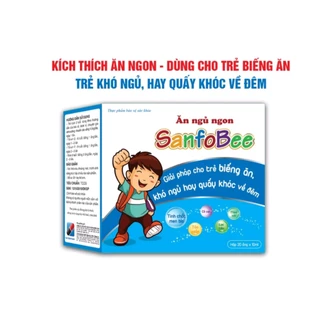 Ăn ngủ ngon sanfobee kích thích trẻ ăn ngon, giúp bé ngủ ngon hơn, hộp 20 ống×10ml