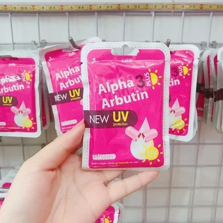 Vỉ 10 viên kích trắng da alpha arbutin uv có chống nắng