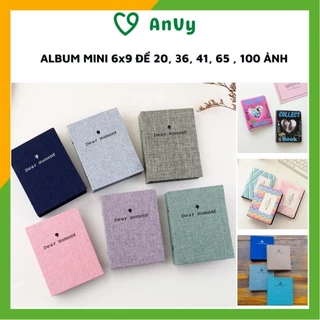 Album ảnh mini để 36, 41, 65 ảnh 6x9, 20 ảnh để bàn lomo card, cardvisit, bìa vải, bìa nhựa, bìa da album ảnh AnVy