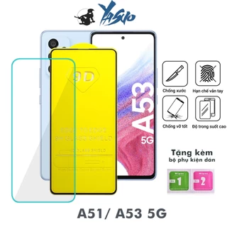 Kính Cường Lực Samsung A53 5G A51 Full Màn Trong Suốt full màn cảm ứng nhạy độ bền cao chống trầy xước rơi vỡ màn hình