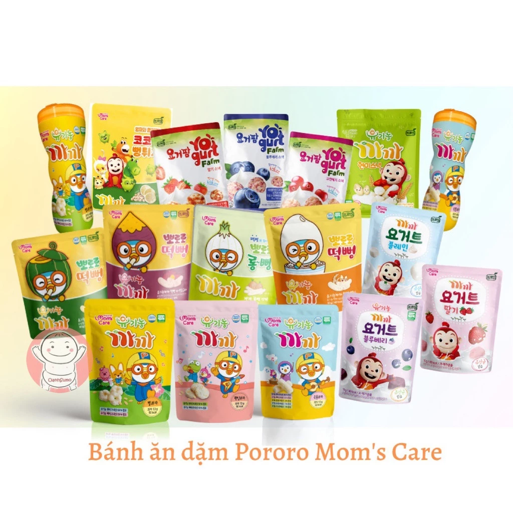 Tổng hợp các bánh MOM'S CARE cho bé 6m+ (Date T8/2024)