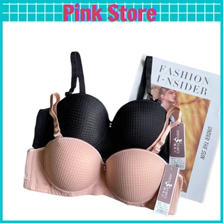 Áo Lót Nữ Có Gọng Nâng Ngực Cup Ngang Đệm Vừa Quả Tròn Trơn Ôm Ngực Mềm Mại PINK STORE 210