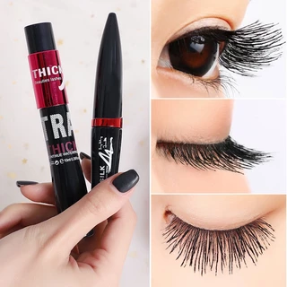 Mascara Sợi Tơ 3D Màu Đen Chống Thấm Nước Chuốt Dài Và Dày Mi