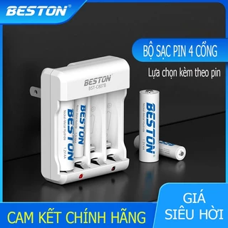 Bộ sạc C807B và pin tiểu AA AAA sạc Beston - Hàng chính hãng (Nhiều lựa chọn)