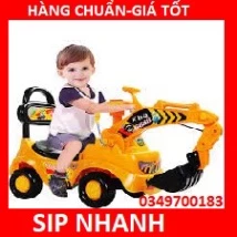 {GIÁ SỈ}Xe cẩu chòi chân có còi và thùng để đồ ,chất liệu nhựa siêu bền}