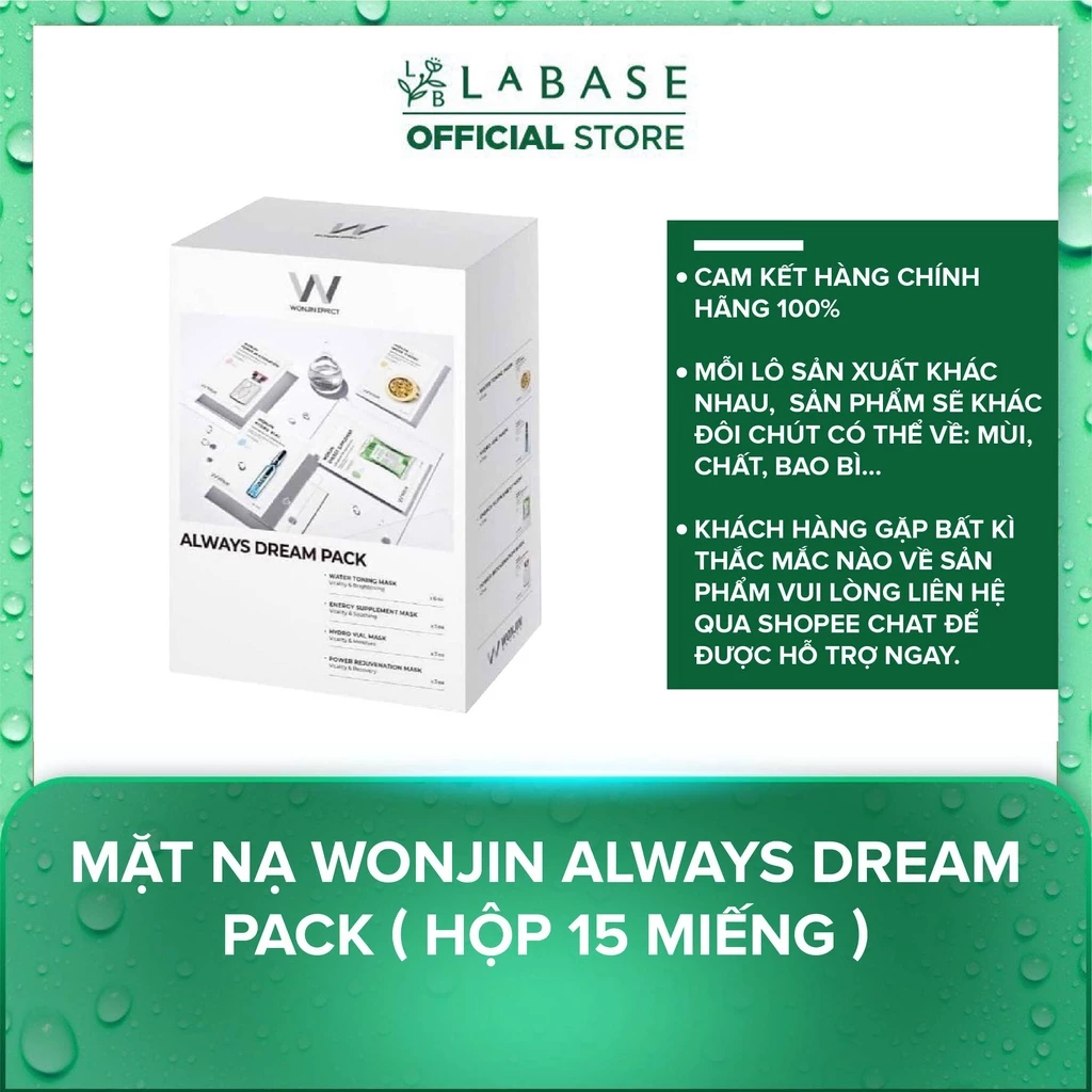 Mặt nạ Wonjin Always Dream Pack ( Hộp 15 Miếng )