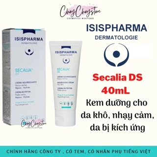 Kem dưỡng ISIS Pharma Secalia DS 40mL cho da khô, nhạy cảm, da bị kích ứng [TEM CTY]