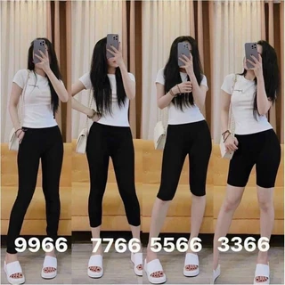 Quần legging nữ siêu co giãn dày dặn nhiều kích cỡ hàng QC