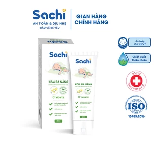 Kem đa năng Sachi cho trẻ từ 0m+ , an toàn dịu mát da cho bé giảm hăm da, rôm sảy, mẩn ngứa