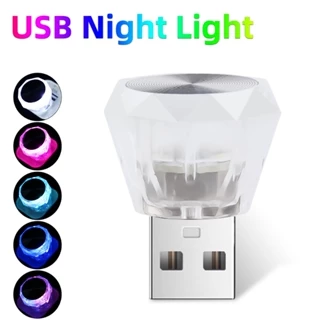 Đèn LED Mini Nhiều Màu Sạc USB Tiện Dụng Trang Trí Nội Thất Xe Hơi
