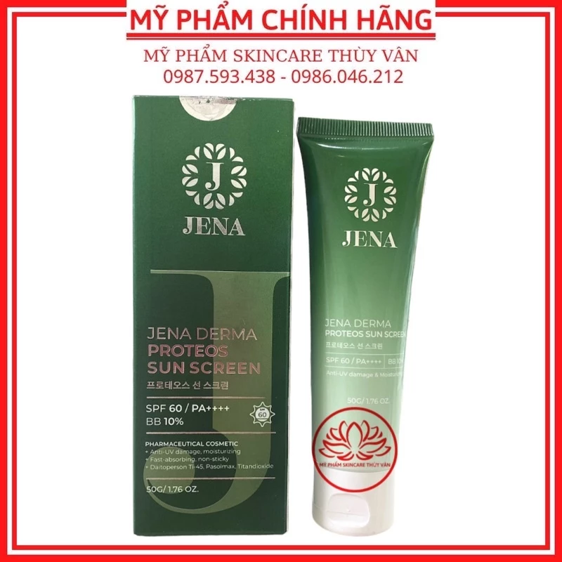 Kem Chống Nắng Bật Tông Trắng Sáng Hàn Quốc Chính Hãng JENA 50g