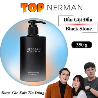 Dầu gội nam Nerman Black Tone 350G - Hương nước hoa Pháp, Làm sạch và ngăn ngừa gầu ngứa, Giúp tóc chắc khỏe hơn