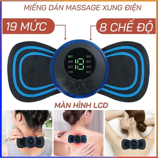 Máy Massage Xung Điện Cổ Vai Gáy, Bắp Tay, Lưng 8 Chế Độ Giúp Giảm Đau Nhức Hiệu Quả loại sạc điện FERADO