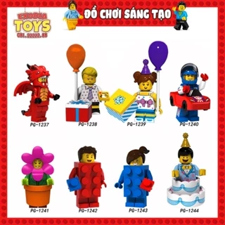 Xếp hình Minifigures Nhân vật hoá trang nhân dịp kỷ niệm sinh nhật - Đồ Chơi Lắp Ghép Sáng Tạo - POGO PG8151