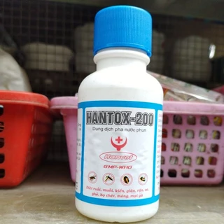 DUNG DỊCH HANTOX-200 (DIỆT RUỒI, MUỖI, KIẾN, GIÁN, RẬN, BỌ CHÉT - chai 100ml)