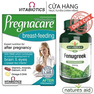 Combo Pregnacare breast feeding và cỏ Cà ri lợi sữa Fenugreek