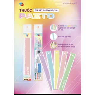 Thước nhựa thẳng màu Pastel dài 20 cm Thiên Long Pazto (SR-010 )