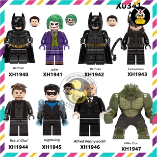 X0341  Mô Hình Siêu Anh Hùng Marvel DC Đồ Chơi Lắp Ráp Super Hero Batman Joker Catwoman Nightwing Killer Croc