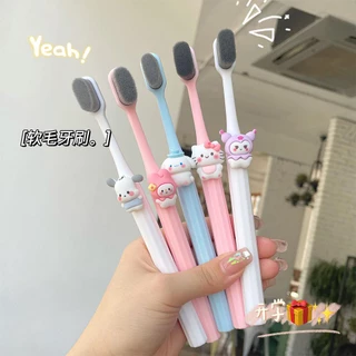 Bàn Chải Đánh Răng Lông Mềm Hình Sanrio Dễ Thương Cho Gia Đình