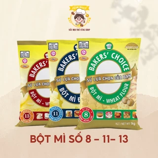 Bột mì số 8 11 13 làm bánh bông lan, bánh mì Baker Choice làm bánh cho gia đình, kinh doanh BẾP VUI TƯƠI