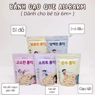 Bánh gạo que ALLBARM - Dành cho trẻ từ 6 tháng tuổi - Bổ sung dinh dưỡng cho bé