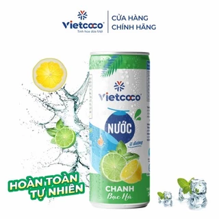 Nước chanh bạc hà Vietcoco 240ml