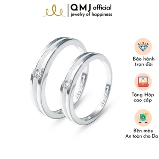 Nhẫn cặp đôi bạc 925 Only You, đơn giản sang trọng, khắc tên lazer miễn phí QMJ - Q270