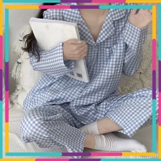 Đồ Bộ Nữ Pijama Tay Dài Quần Dài Cao Cấp Chất Dày Ấm in hình ngộ nghĩnh