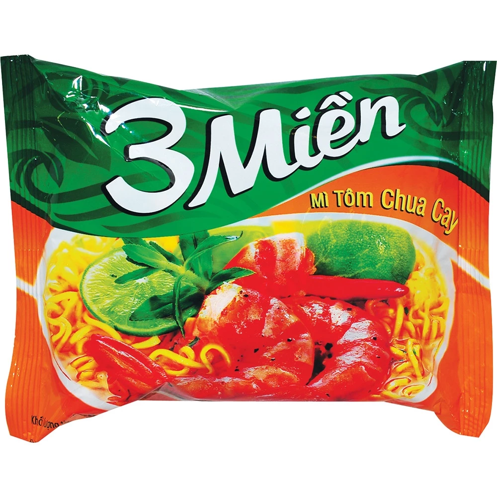 Mì 3 Miền vị tôm chua cay gói 65g