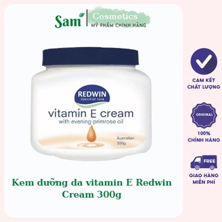 Kem dưỡng da vitamin e redwin úc hũ 300g, dưỡng ẩm da mặt, body da nhạy cảm da em bé, an toàn cho bé, sam_cosmetics2017